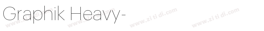 Graphik Heavy字体转换